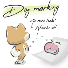 Load image into Gallery viewer, WickedPup Booster Pads for Dog Diapers, 100 Counts