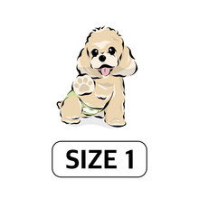 Load image into Gallery viewer, WickedPup Male Dog Belly Band Kit, 50 Diaper Pads & 1 Reusable Male Wrap