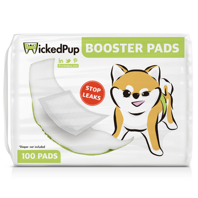 wickedpup disposable booster pads for dog diapers